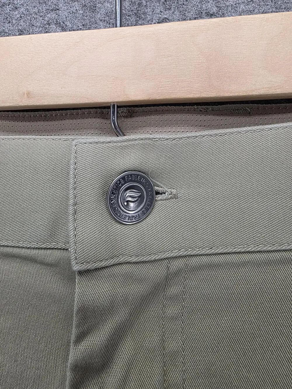 Fabletics Pants Mens 36x30 Beige Chino Regular Microfiber Stretch Polyester